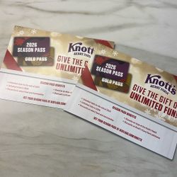 2 Knotts Berry Farm Tickets