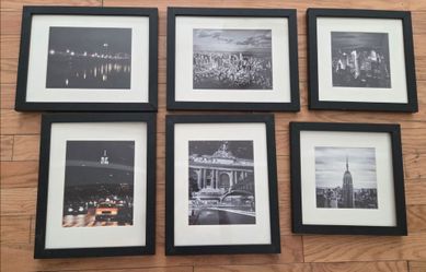 Set of 6 Framed New York City Photos