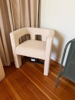 Boucle CB2 chair