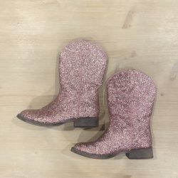 Pink Sparkle Cowboy Boots For Girls