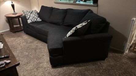 Black Fabric Sofa