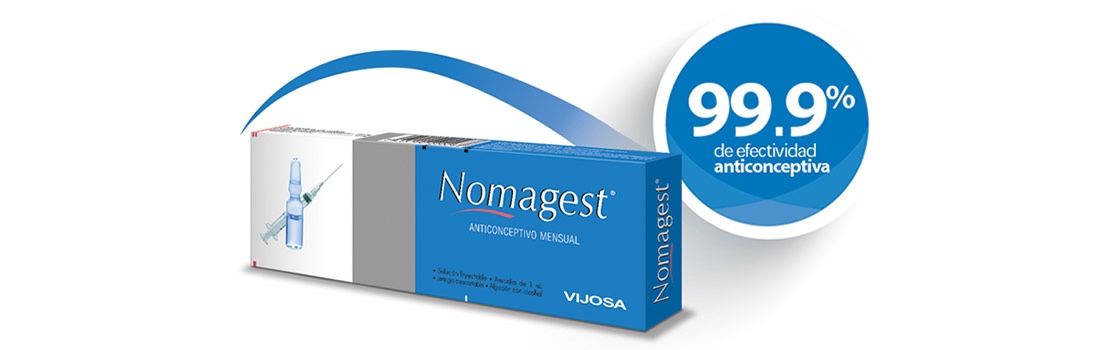 Inyecciones Nomagest anticonceptivo regulador menstrual para 1 mes