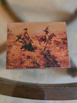 Western style Cedar Trinket Box CLIFF HOUSE INN 5x4 in