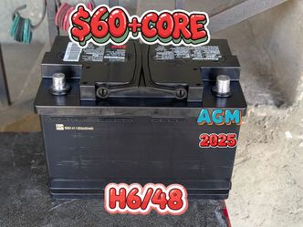 AGM Car Battery Group Size 48/H6