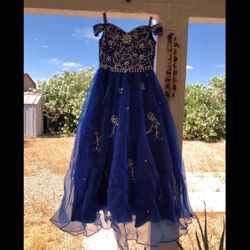 Royal Blue Small Quince/Pageant Dress <3