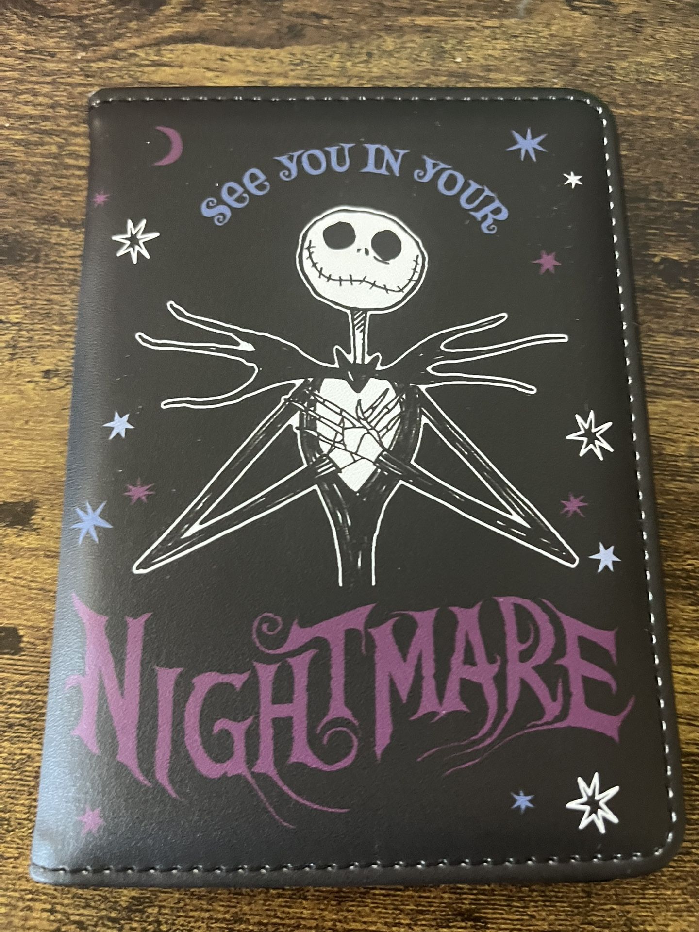 Nightmare Before Christmas Wallet Jack Skeleton Black And Purple