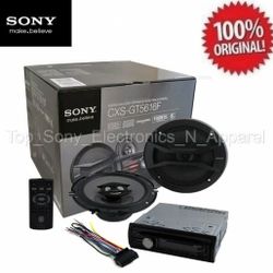 BRAND NEW SONY CXS-GT5616F CD Player In Dash Receiver and Speakers Bundle

ESTERO Y BOCINAS CON CONTROL REMOTO