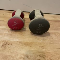 Hand Weights 8 Lb And 5 Lb