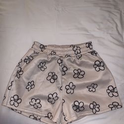 cozy floral shorts