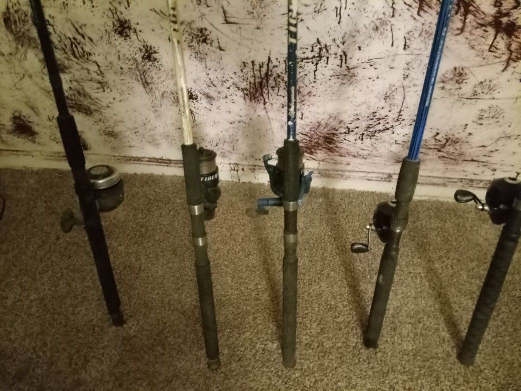 Fishing Rods And Reels  All For 80 Dollars 