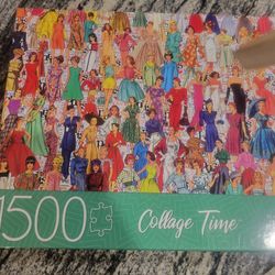 COLLAGE  TIME 1500PC JIGSAW PUZZLE MB