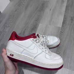 White And Red Air Force 1