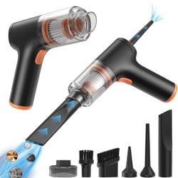 Car Vacuum Cleaner High Power Cordless,Car Vacuum Cordless Rechargeable,Portable Mini Hand Held Vacuum&Air Duster Handheld Small Wireless Vaccuum