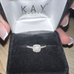 kay jewelers 1/4 ct tw round cut 10k white gold