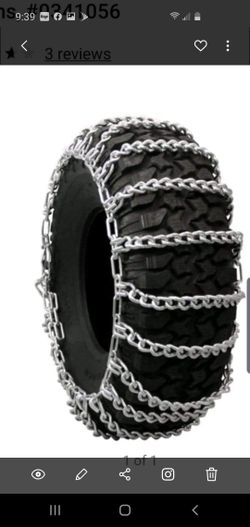 Wide base mud &skid steer loader tire chain