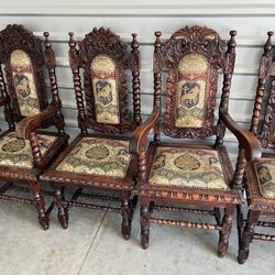 Design Toscano Charles II Armchairs Set of 6