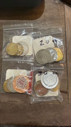 Mixed Coin and Token Collection Lot