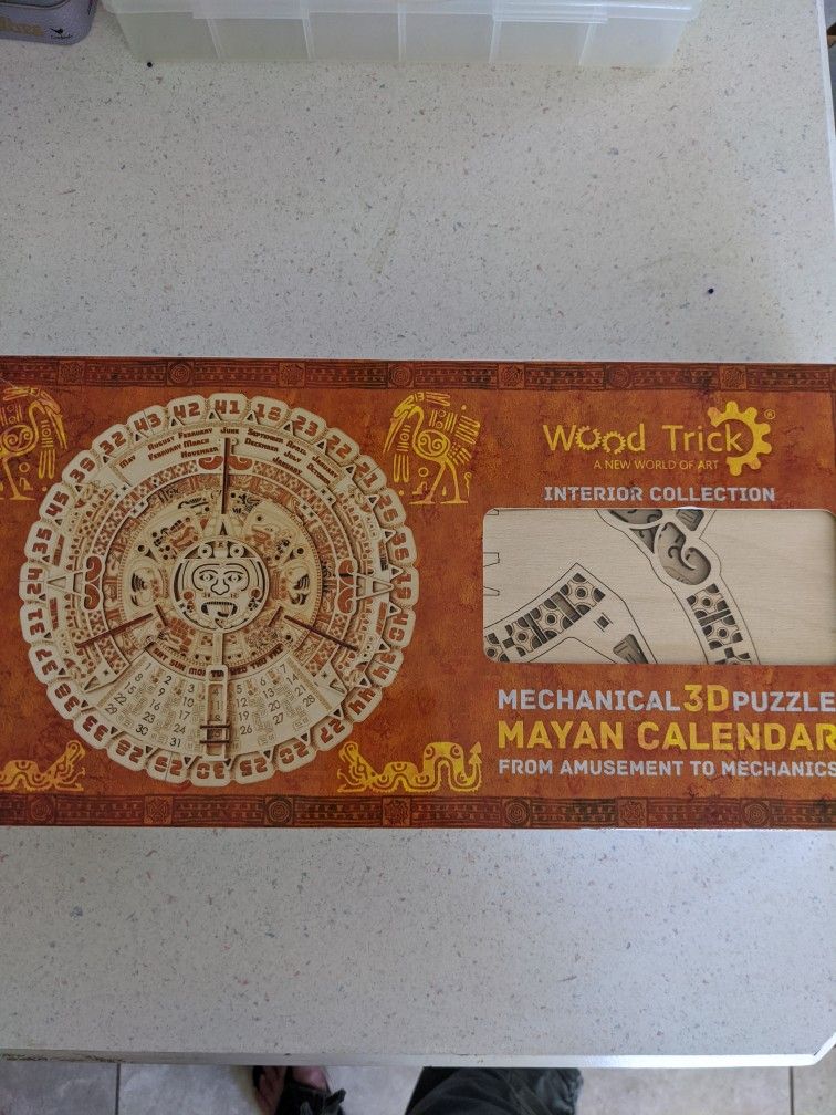 Mechanical 3D Mayan Calendar Puzzle