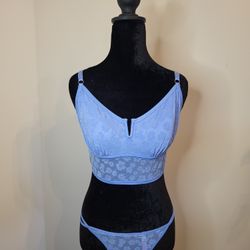 Pink Bralette & Thong Set