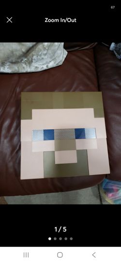 Minecraft plastic halloween mask