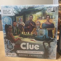 Clue Advent Calendar: Secrets Under Snowfall | 24 Days | Family Mystery Games