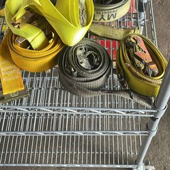 Tiedown straps for van