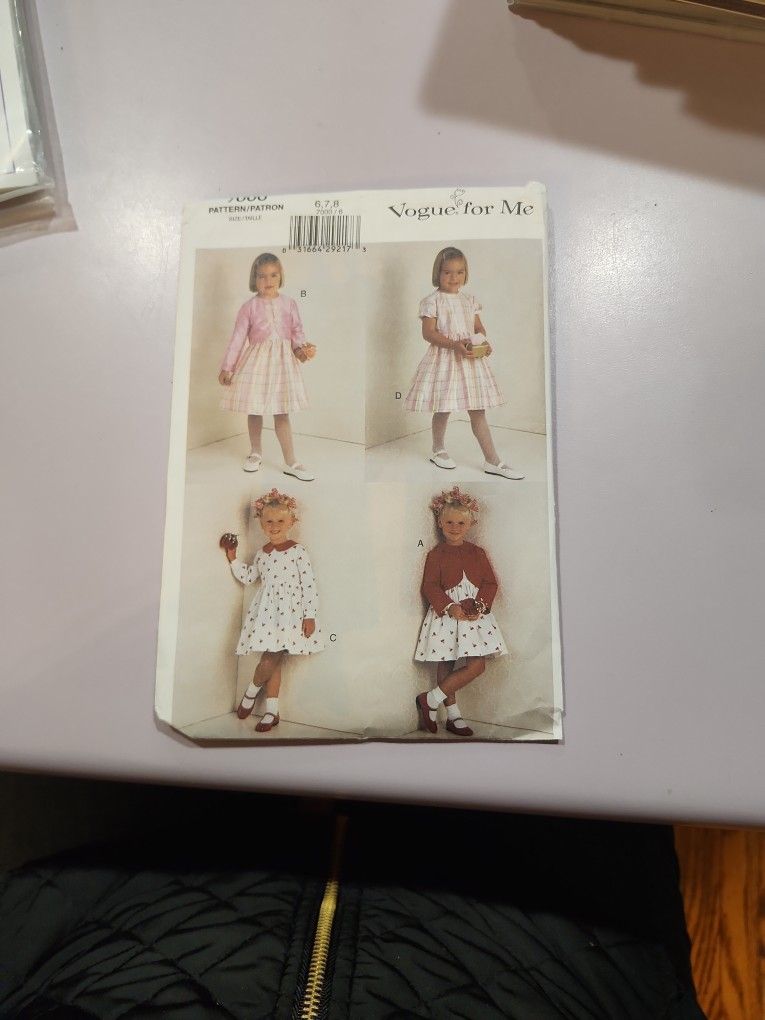 Vogue For Me 7000 Pattern Size 6,7,8