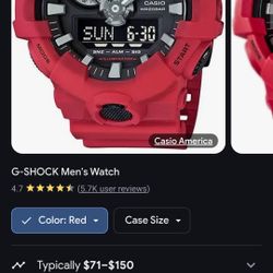 (RED) G-SHOCK WATCH
