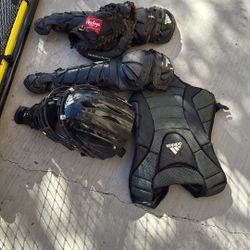 Adidas Kids Catchers Gear And Rawlings Catchers Glove 