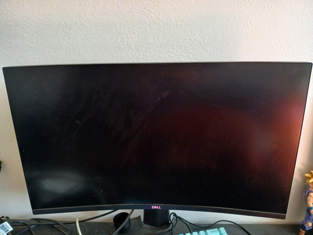 Dell Curved Monitor No Scratches Or Damage