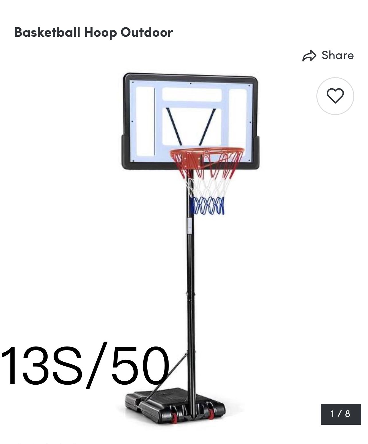 🔥Basketball Hoop Outdoor