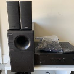 Yamaha Sound Receiver And Bose Acoustimass 5 Module 