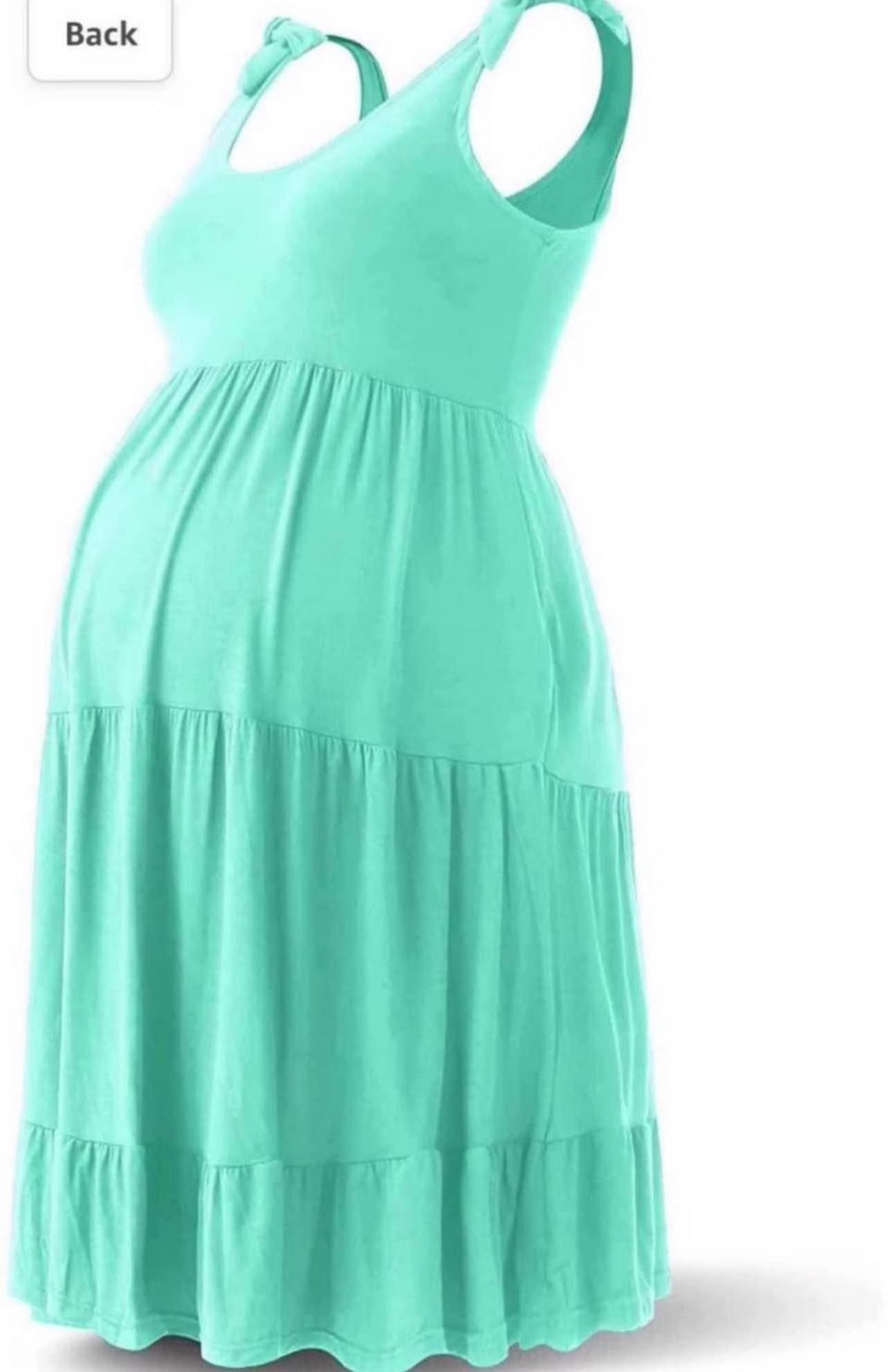 Brandnew Summer Maternity Dress Casual Sundress/Short Sleeveless Maternity Tank Dresses-Small