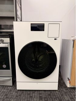 SAMSUNG BESPOKE MATTE WHITE 5.3 CU FT FRONT LOAD WASHER & DRYER COMBO ‼️WARRANTY‼️DELIVERY‼️