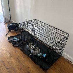 Dog Crate Plus Supplies