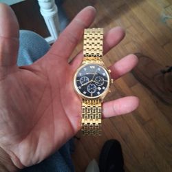 Gold Plated Wittenauer 44 MM Men's Watch