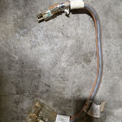 RIDGID 2 ft. 12/3 Multi-Outlet Extension Cord, Orange/Gray