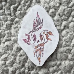 Pretty Koi Fish Vinyl Stickers $3 Each 