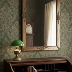 Vintage Style Vanity, Body Mirror, Bronze