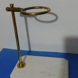 MARBLE - BRASS BREWER COFFEE STAND 11"×8"×6"