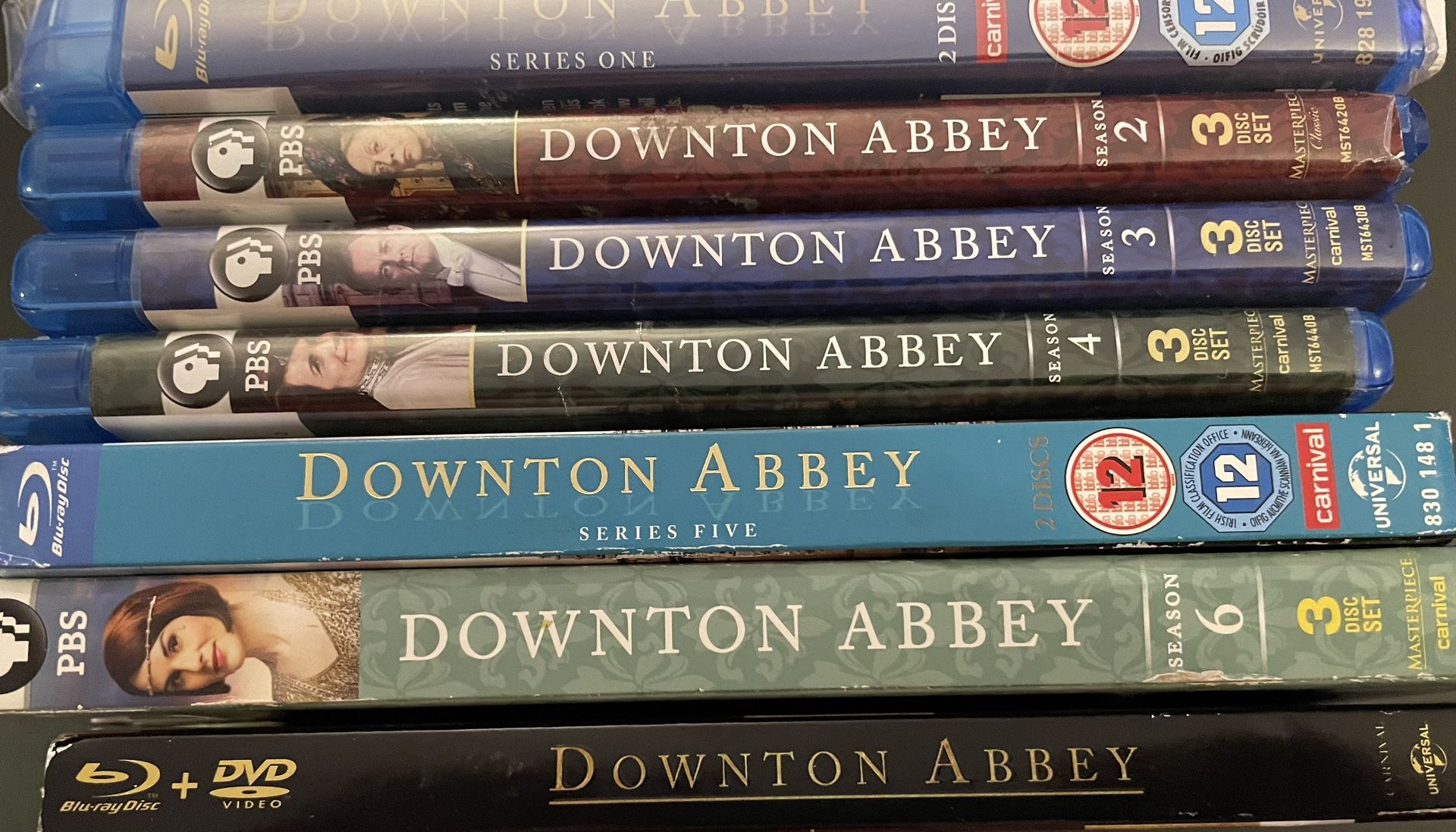 DOWNTON ABBEY The Complete Series + Movie (Blu-Ray + 1 DVD)
