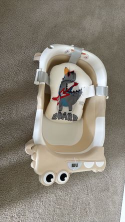 Foldable Baby Bath Tub with Cushion Insert