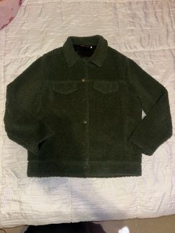 Green Sherpa Teddy Jacket