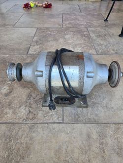 Vintage bench grinder