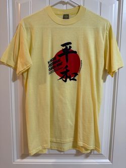 Vintage 1985 "No More Hiroshimas" Hiroshima Nagasaki WWII 40th Anniversary T-Shirt Men’s Size Medium