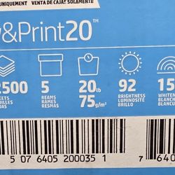 5 resmas papel HP 8.5 × 11 x 279