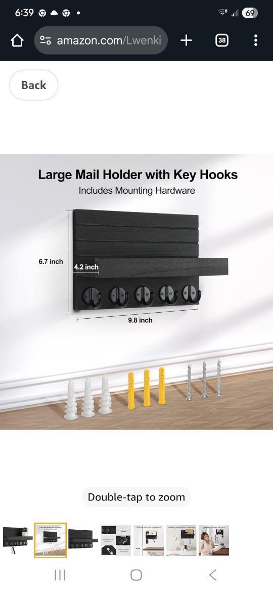 Key And Mail Holder