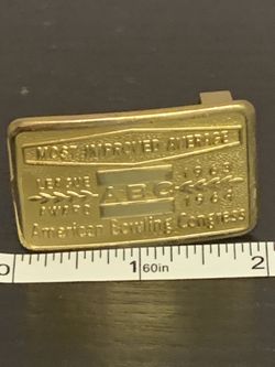 Vintage American Bowling Congress Belt Buckle