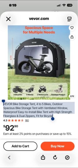 VEVOR Outdoor Bike Storage Tent