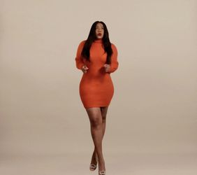 Turtleneck Sweater Dress 